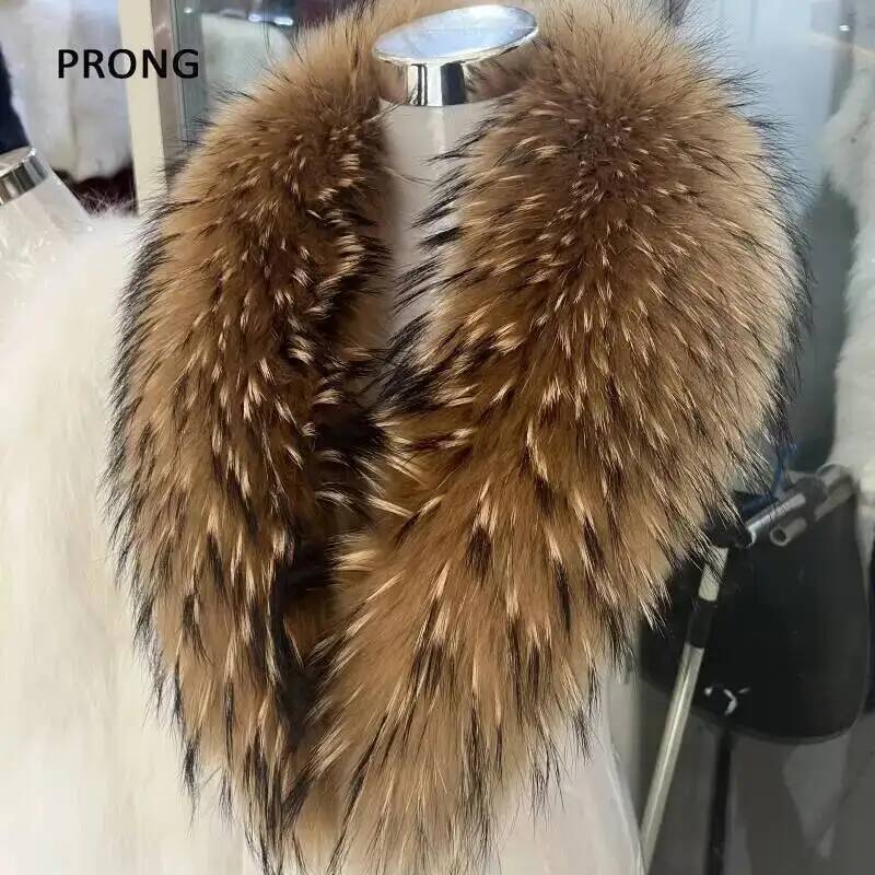Winter Clothing Items - Syal bulu asli kerah bulu rakun