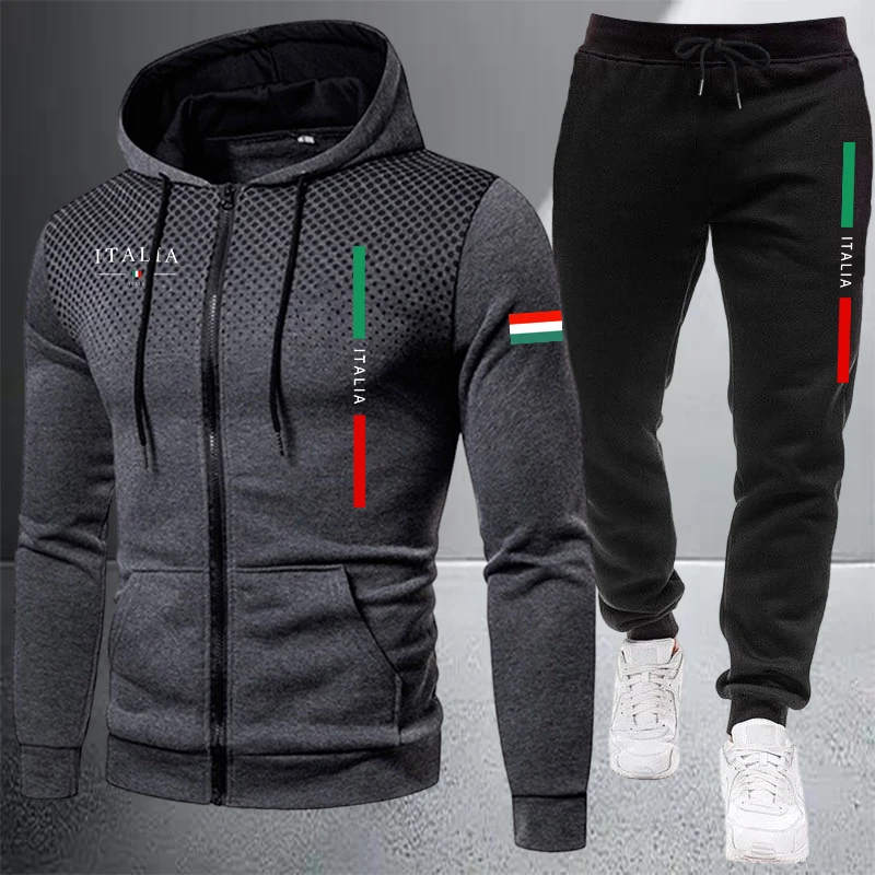 Winter Clothing Items - Setelan Olahraga Pria Jaket Hoodie Kasual