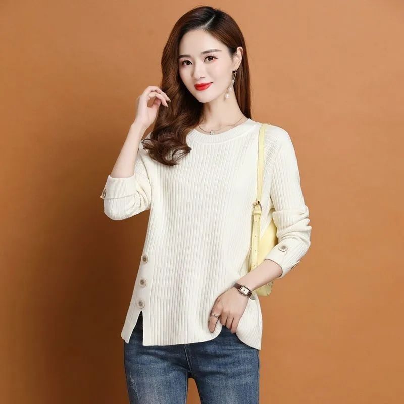 Winter Clothing Offer - Sweater Rajut Wanita Kerah Bulat Model