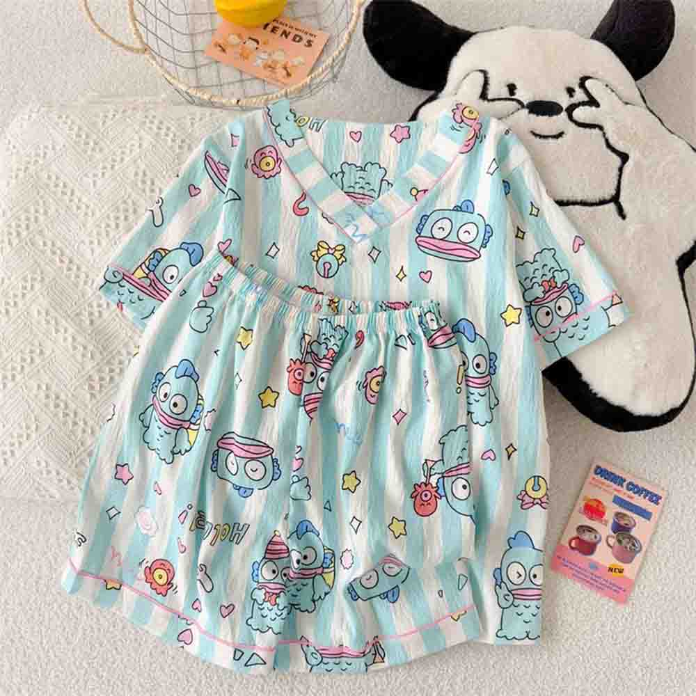 Winter Clothing Items - Set Piyama Wanita Sanrio Hangyodon Piyama