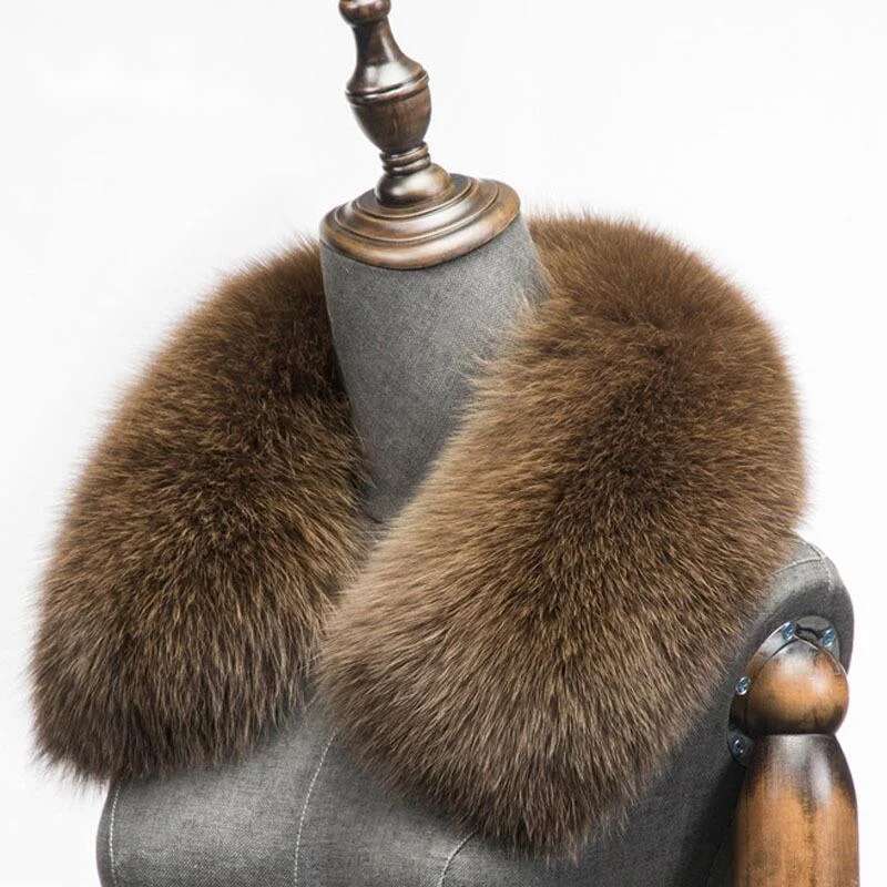 Winter Clothing Items - Syal Bulu Rubah Alami Musim Dingin