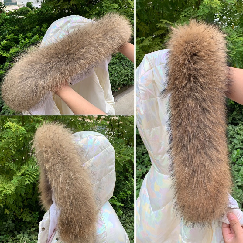 Winter Clothing Items - Kerah bulu asli untuk mantel parka