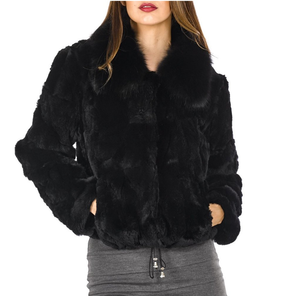 Winter Clothing Offer - Rani mantel bulu kelinci asli wanita