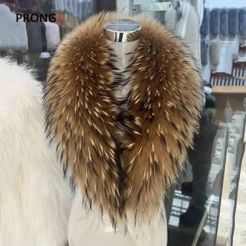 Syal bulu asli kerah bulu raku - Winter Clothing Items ulasan dan harga