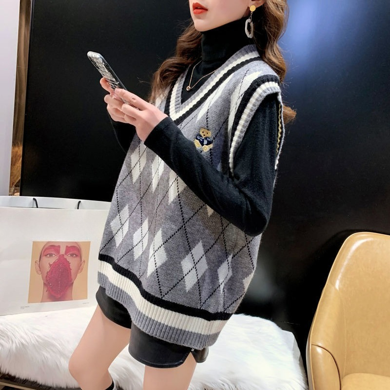 Rompi Rajut Merah Wanita Tanpa - Winter Clothing Offer ulasan dan harga