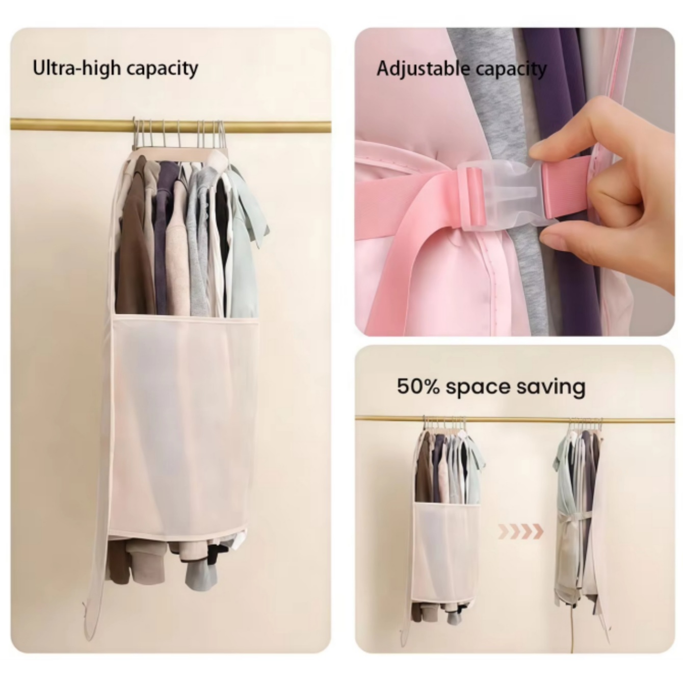 Tas Gantung Kompresi Lemari Pa - Winter Clothing Organizer ulasan dan harga