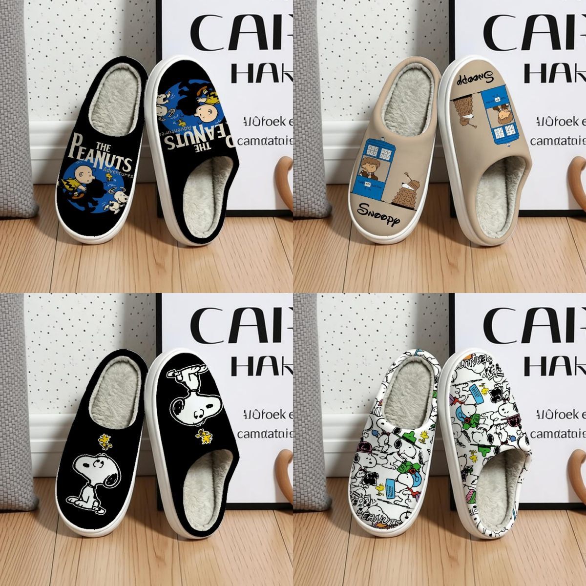 Sandal Katun Kartun Snoopy Pea - Winter Clothing In Japan ulasan dan harga