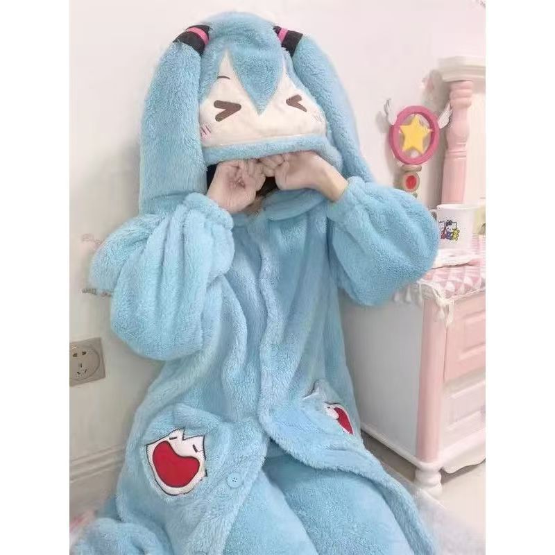 Piyama Anime Miku Set Piyama T - Winter Clothing In Japan ulasan dan harga
